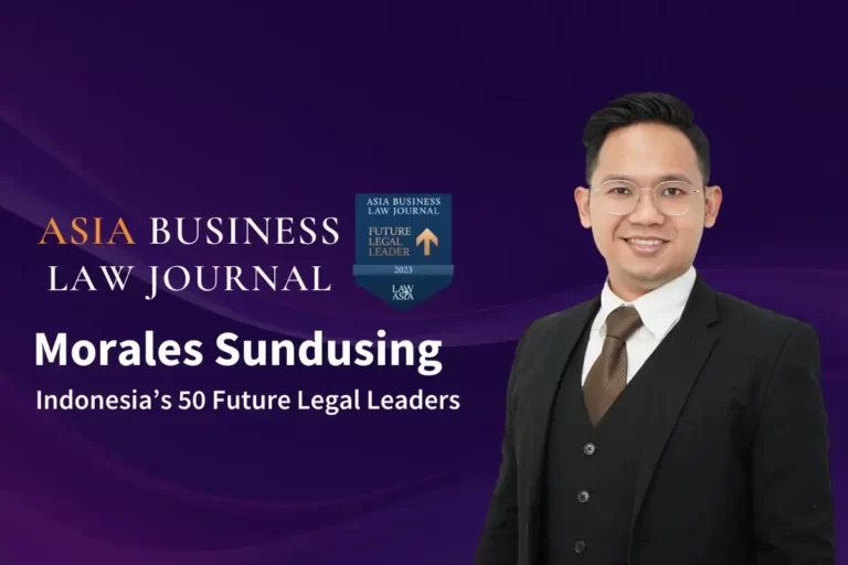 Morales Sundusing Awarded as Indonesia’s 50 Future Legal Leaders