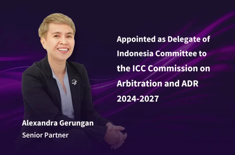 Senior Partner ADCO Law, Alexandra Gerungan, Ditunjuk sebagai Delegasi di Komisi Arbitrase dan APS